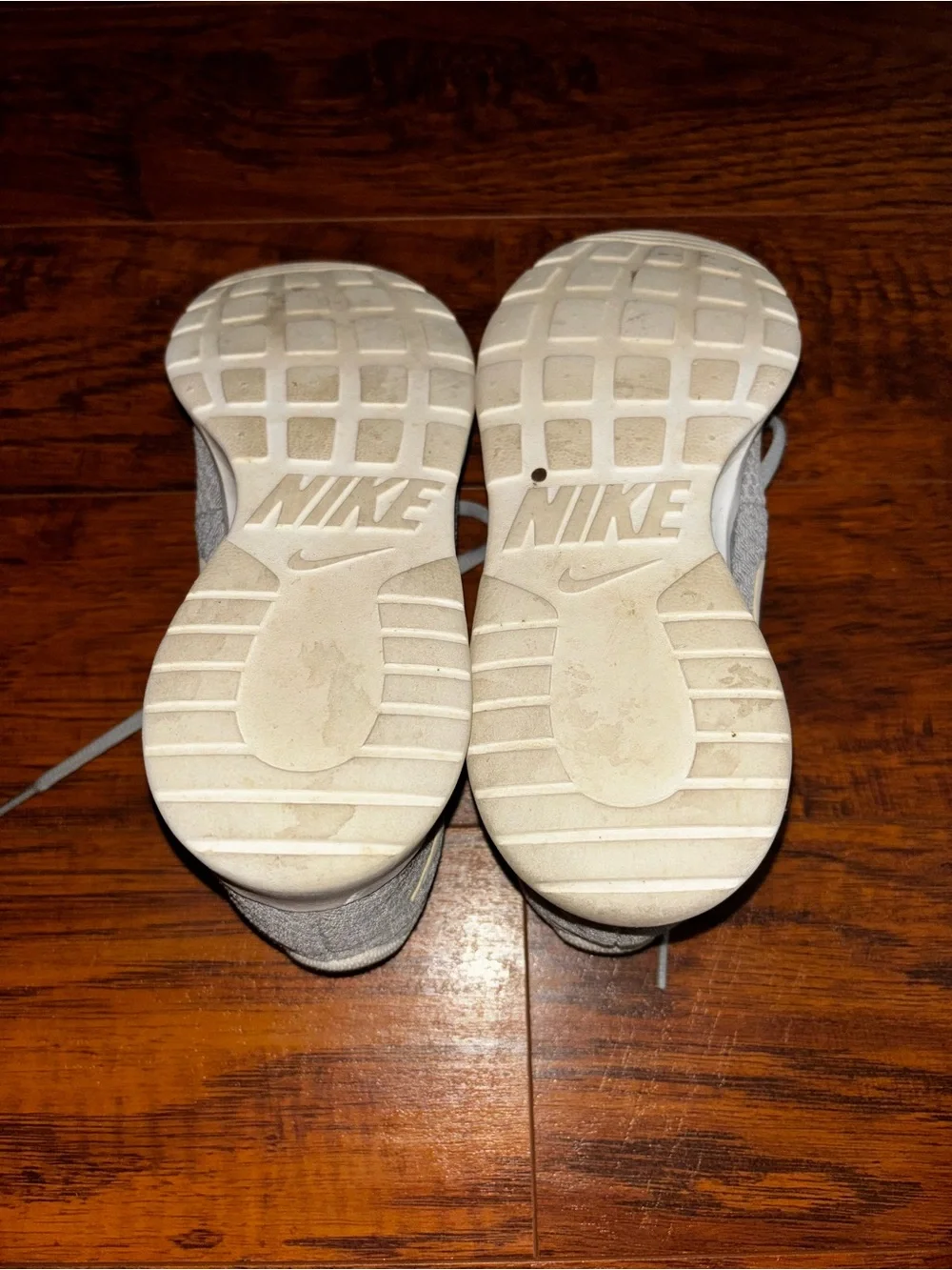 Nike Tanjun Mesh Running Shoes Light Wolf Grey + White Lightweight Sneakers